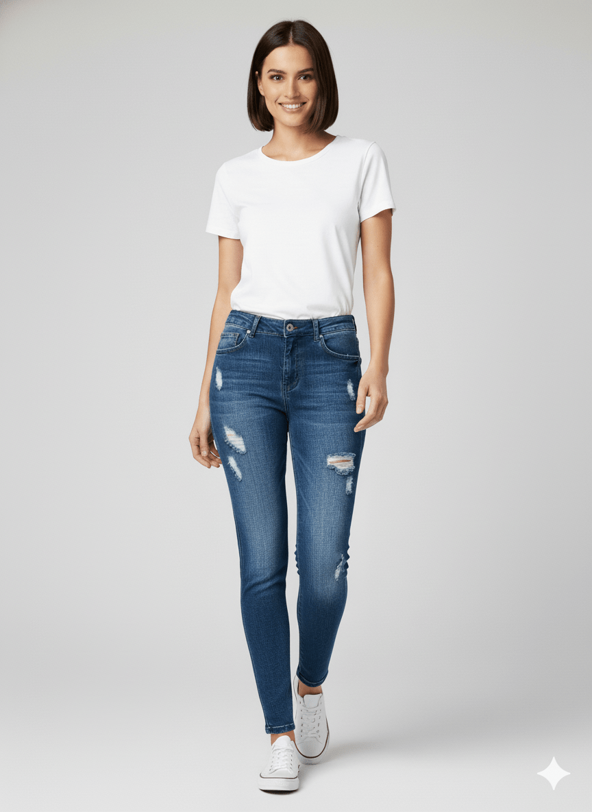 Calça Jeans destroyed