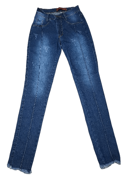 Calça Jeans destroyed Azul Escuro