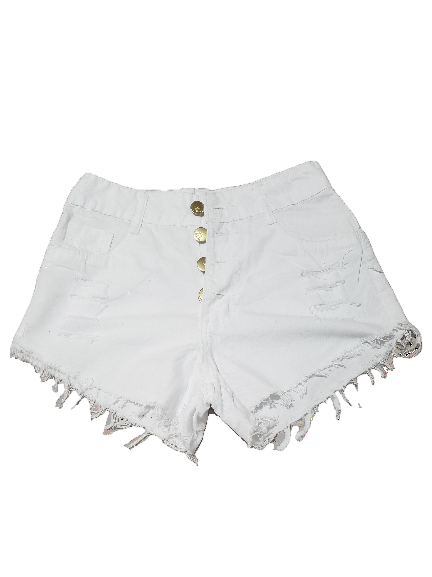 Short Jeans destroyed Branco