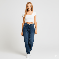 Calça jeans Boca de Sino