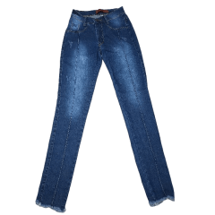 Calça Jeans destroyed Azul Escuro