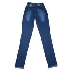 Calça Jeans destroyed Azul Escuro