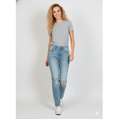 Calça Jeans destroyed Rasgada