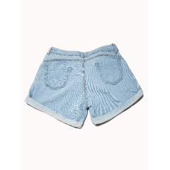 Short Jeans destroyed Azul Claro