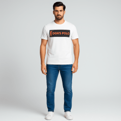 CAMISETA MASCULINA DE ALGODÃO